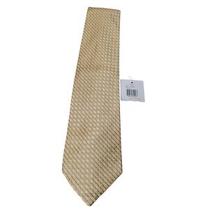 Grant Thomas Necktie Mens OS Yellow GT-TIE-HT 360097 Geometric Hand Sewn Silk